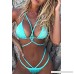Womens Sexy Braid Halter Cutout Brazilian 2PCS Bikini Set Bathing Suits Swimsuit Light Blue B072MF7FSK